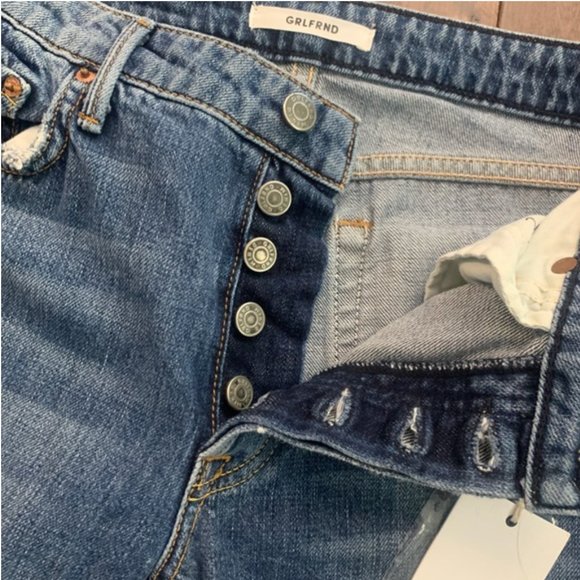 GRLFRND Kiara Distressed Tomboy Jeans Size 23 - Picture 2 of 7